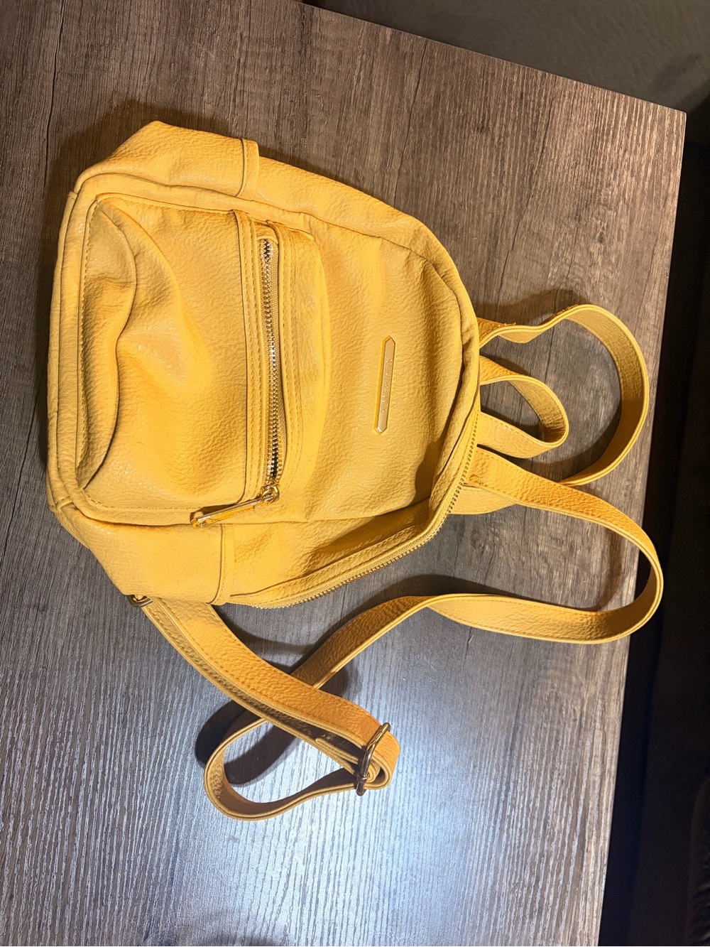 Steve Madden Yellow Leather Mini Backpack 💛